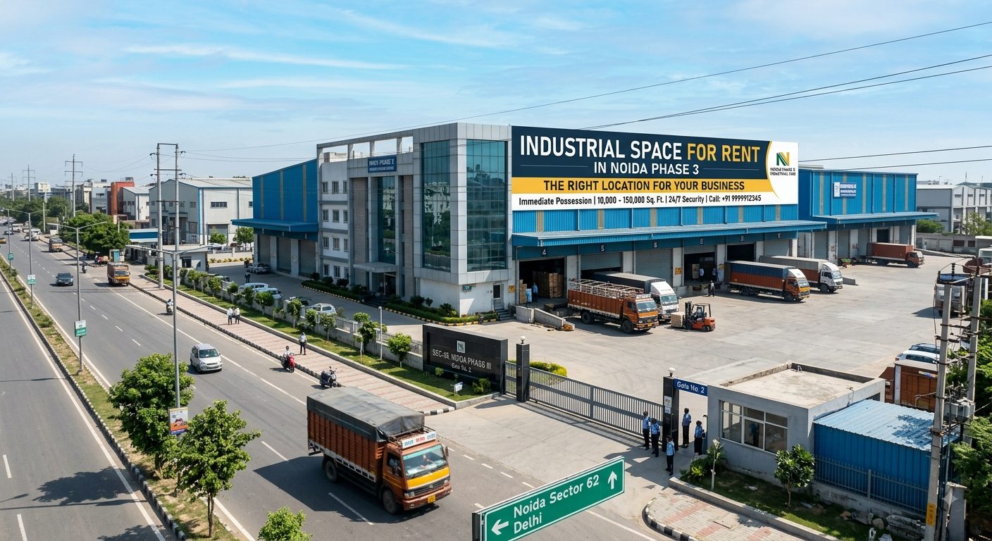 Industrial Space for Rent in Noida Phase 3: The Right Location for Your Business