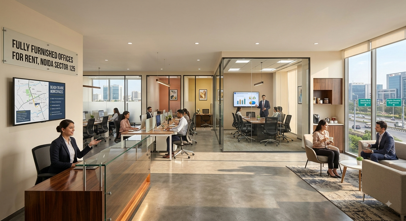 Fully Furnished Offices for Rent in Noida Sector 125 — Complete Guide