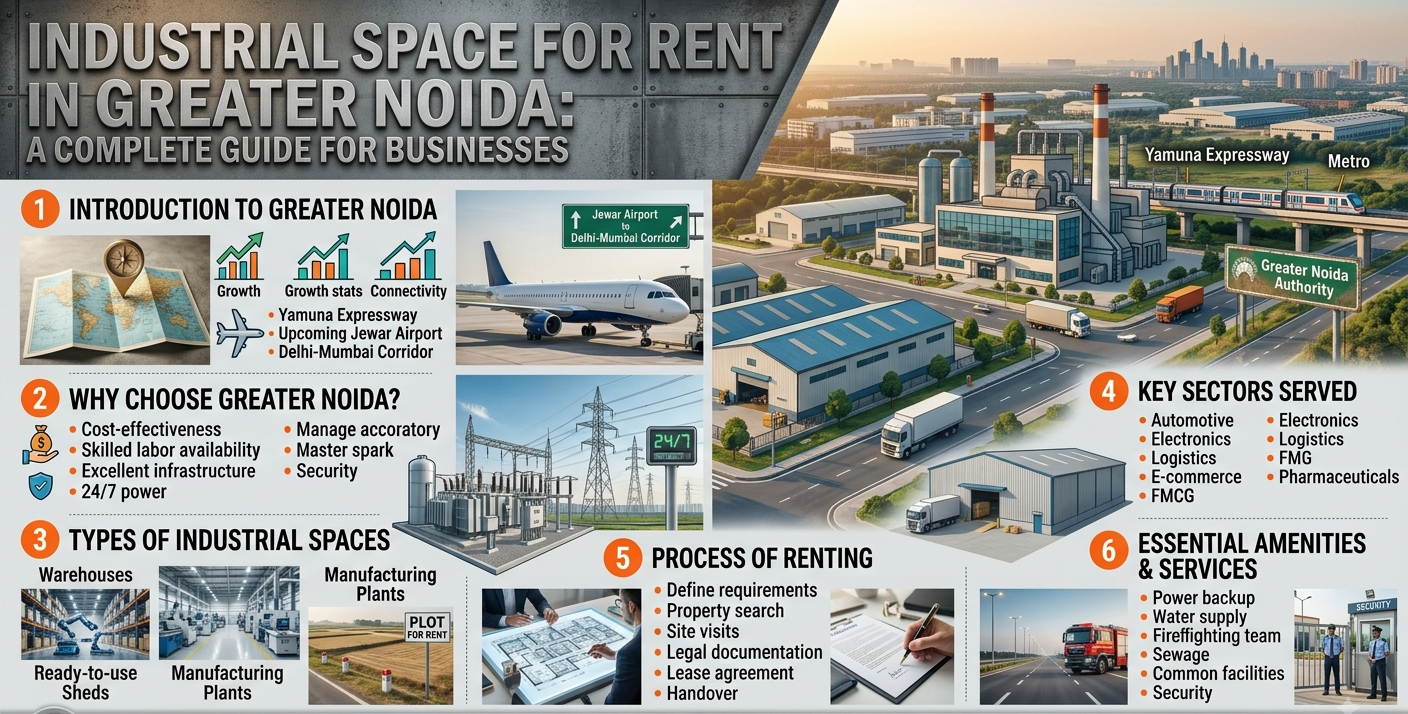 Industrial Space for Rent in Greater Noida: A Complete Guide for Businesses